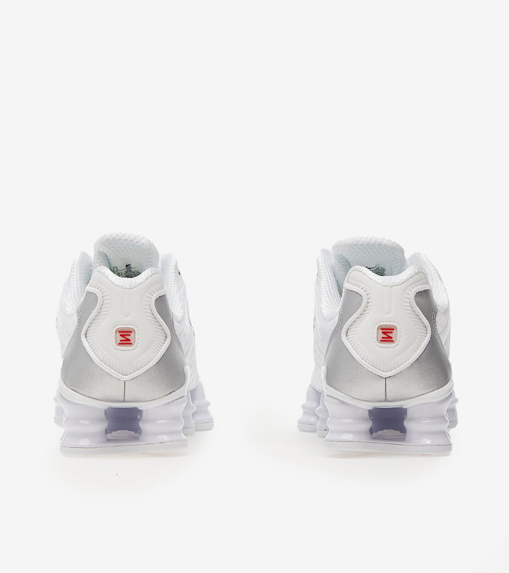 Nike Shox TL White Metallic Silver Max Orange (Women's)