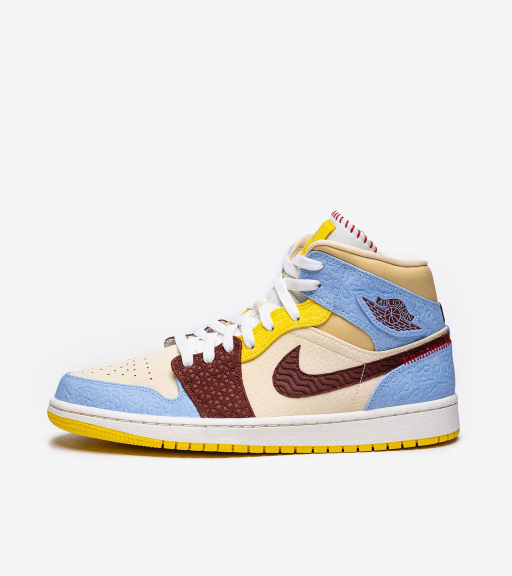 Air Jordan 1 Mid SE Fearless Maison Chateau Rouge